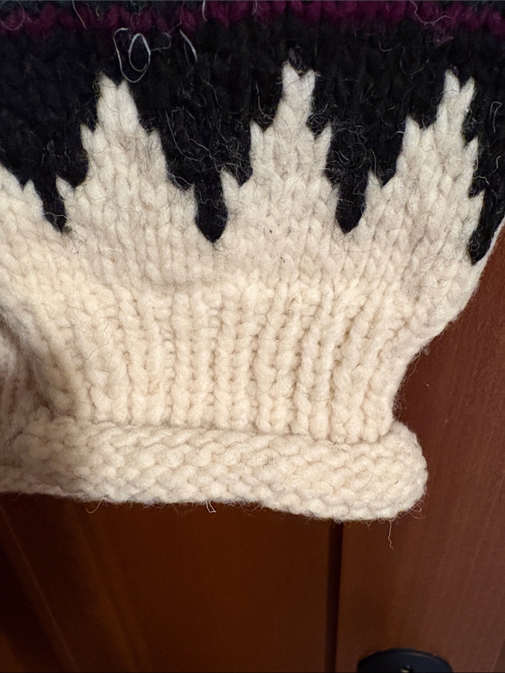 Cream Fair Isle Wool Sweater - Classic Pattern - Picture 5 of 7
